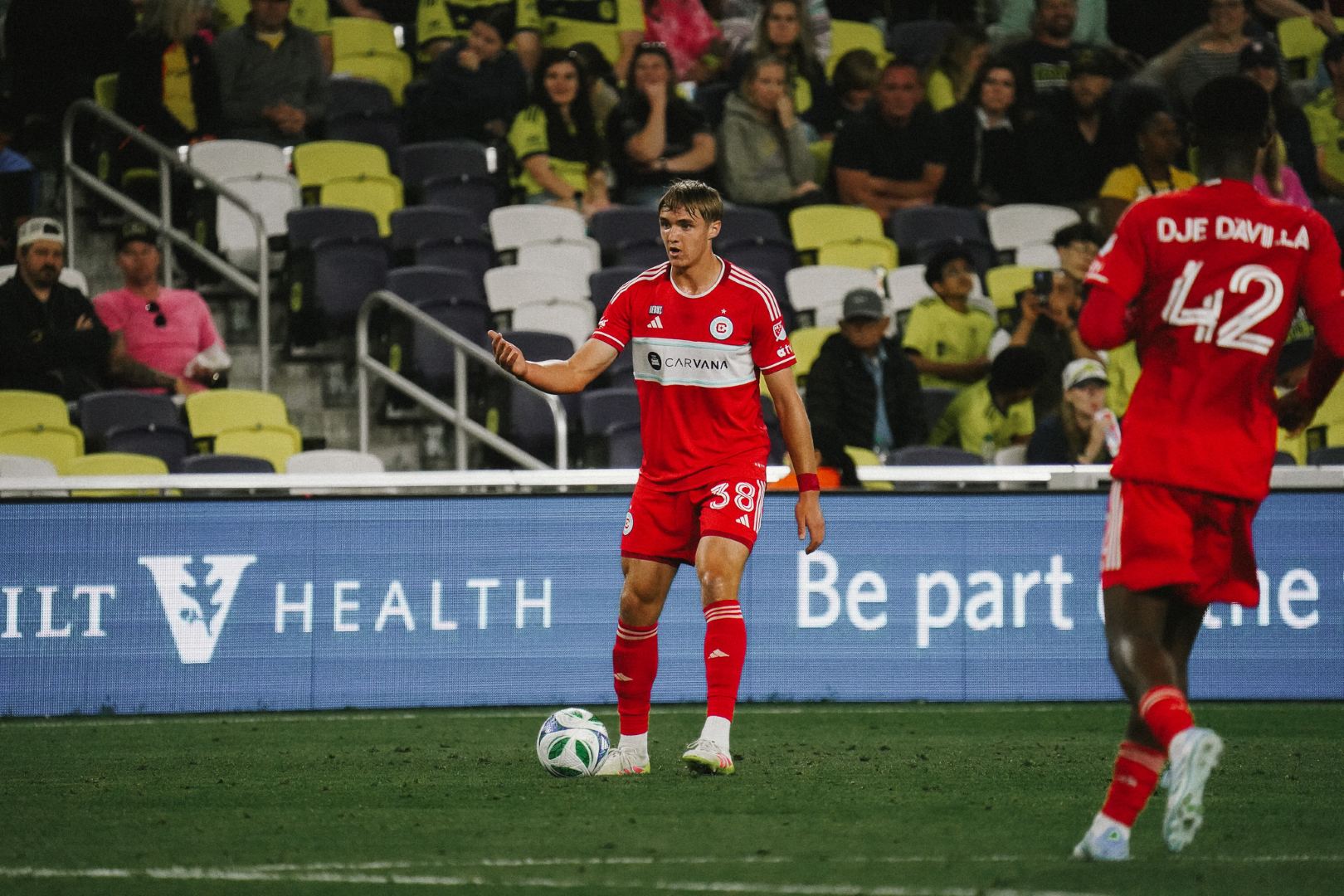 Cristopher Cupps in his MLS debut in Nashville