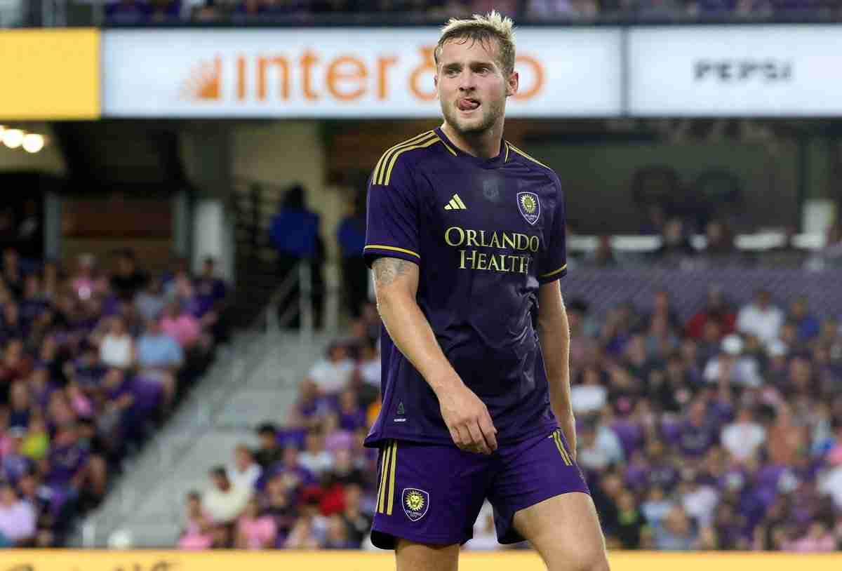 Duncan McGuire Orlando City palyer close up shot