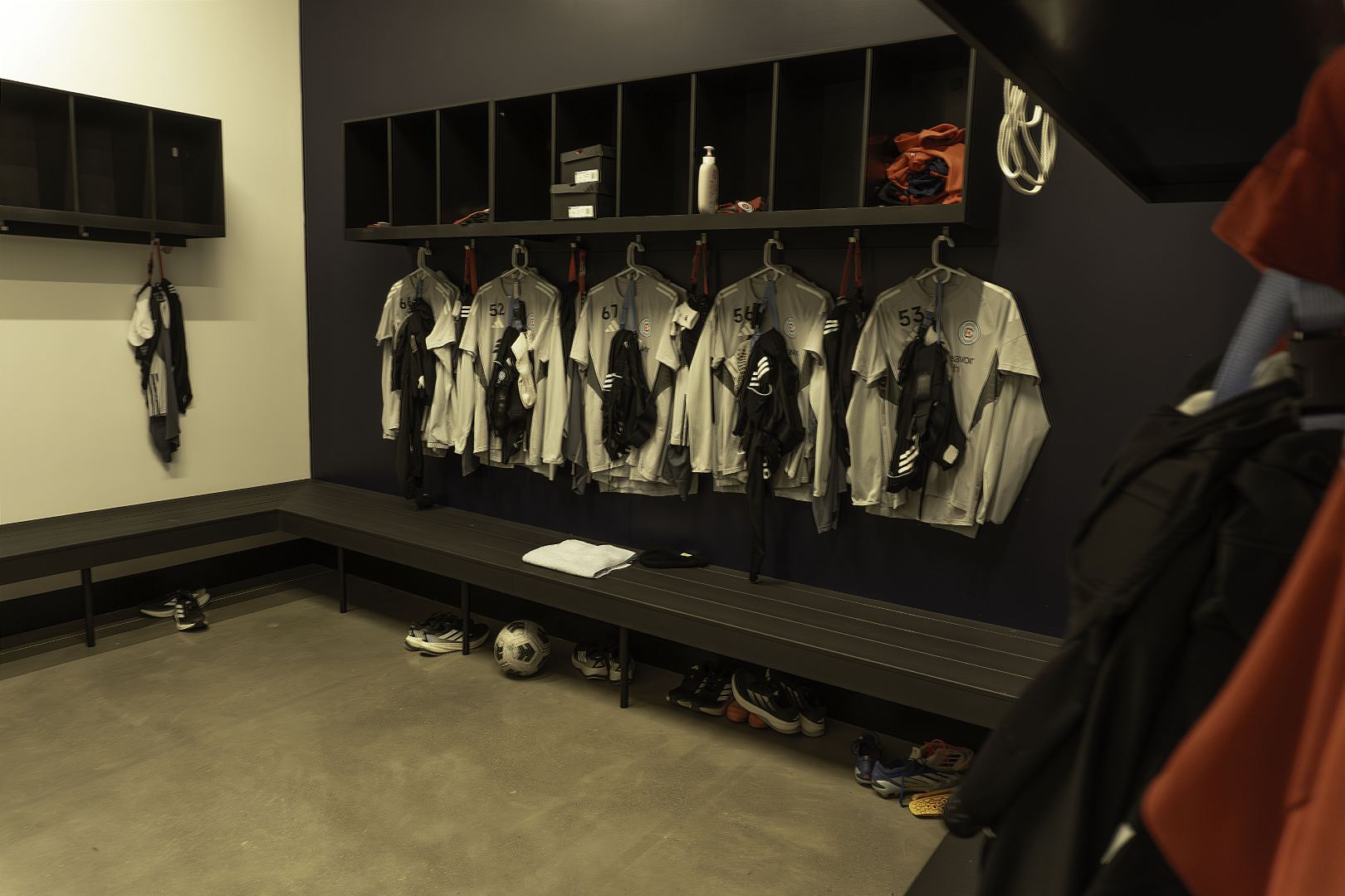 Academy locker room in the Endeavor Health Performance Center on March 3, 2025