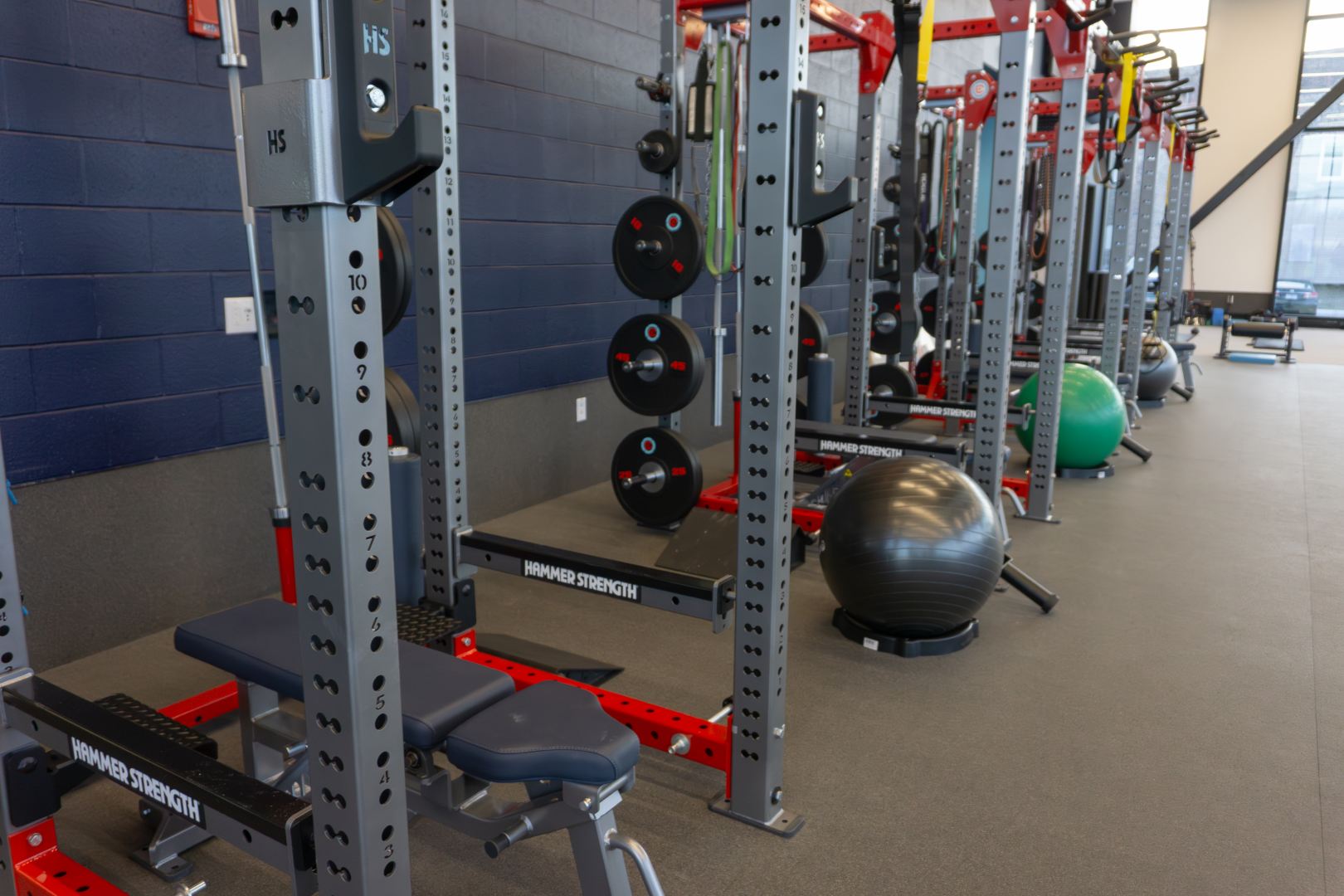 Weights at the Endeavor Health Performance Center on March 3, 2025