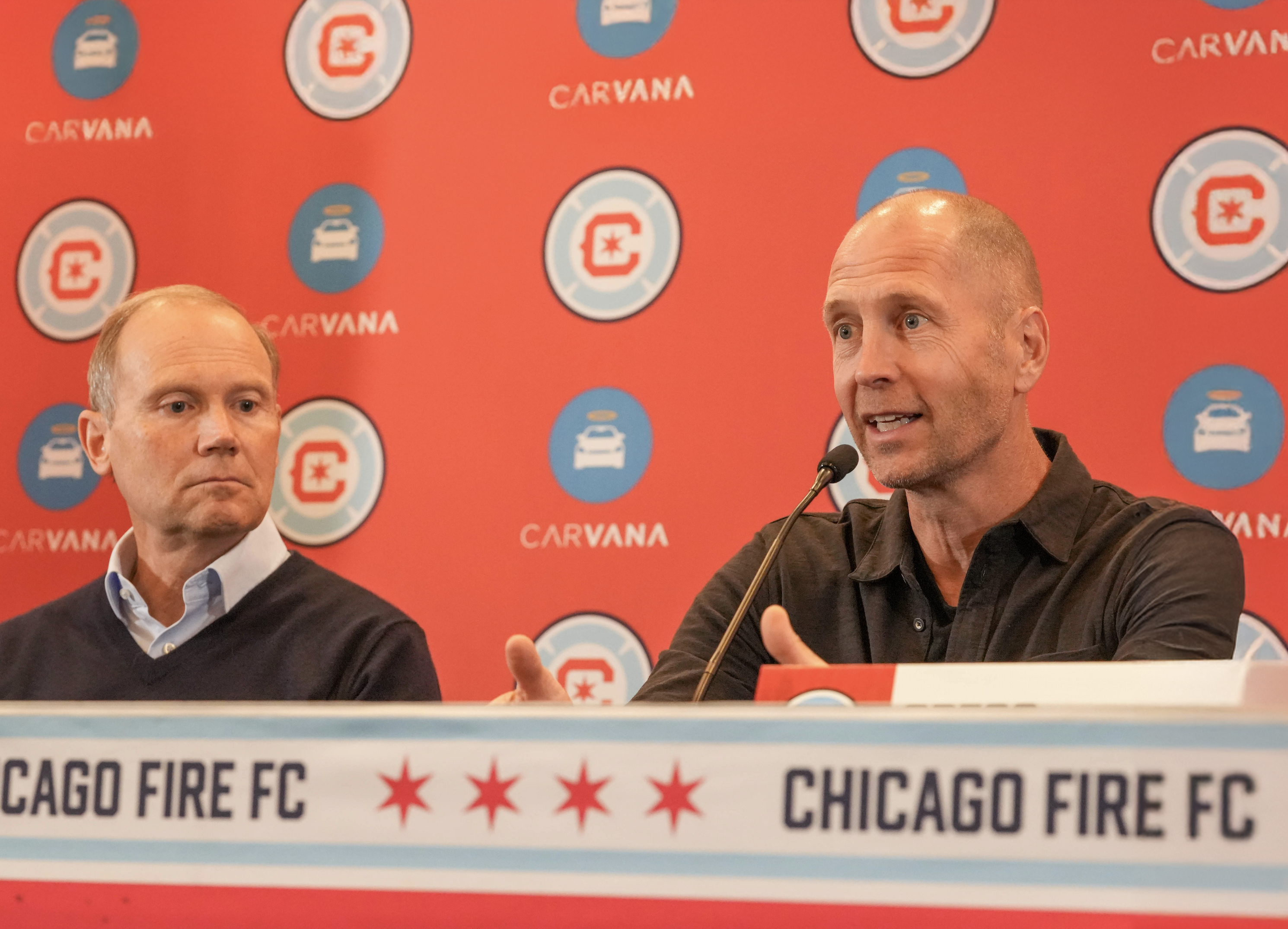 Berhalter spoke to the media at Chicago's Waldorf Astoria hotel. 