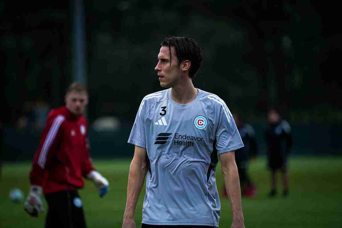 Chicago Fire FC defender Jack Elliott in preseason