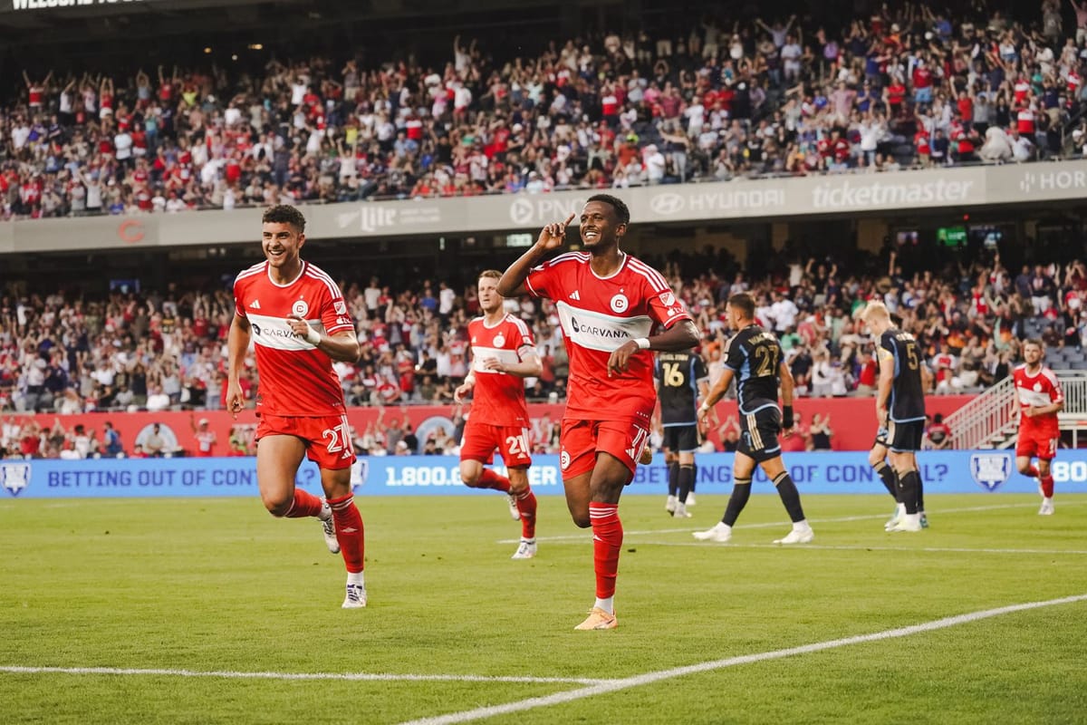 Maren haile Selassie celebrates after scoring a goal against the Philadelphia Union on July 3, 2024