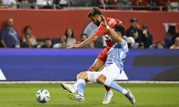 Sep 13, 2025; Chicago, Illinois, USA; Chicago Fire forward Philip Zinckernagel (11) scores a goal against New York City durin